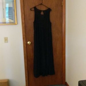 Black lace maxi dress